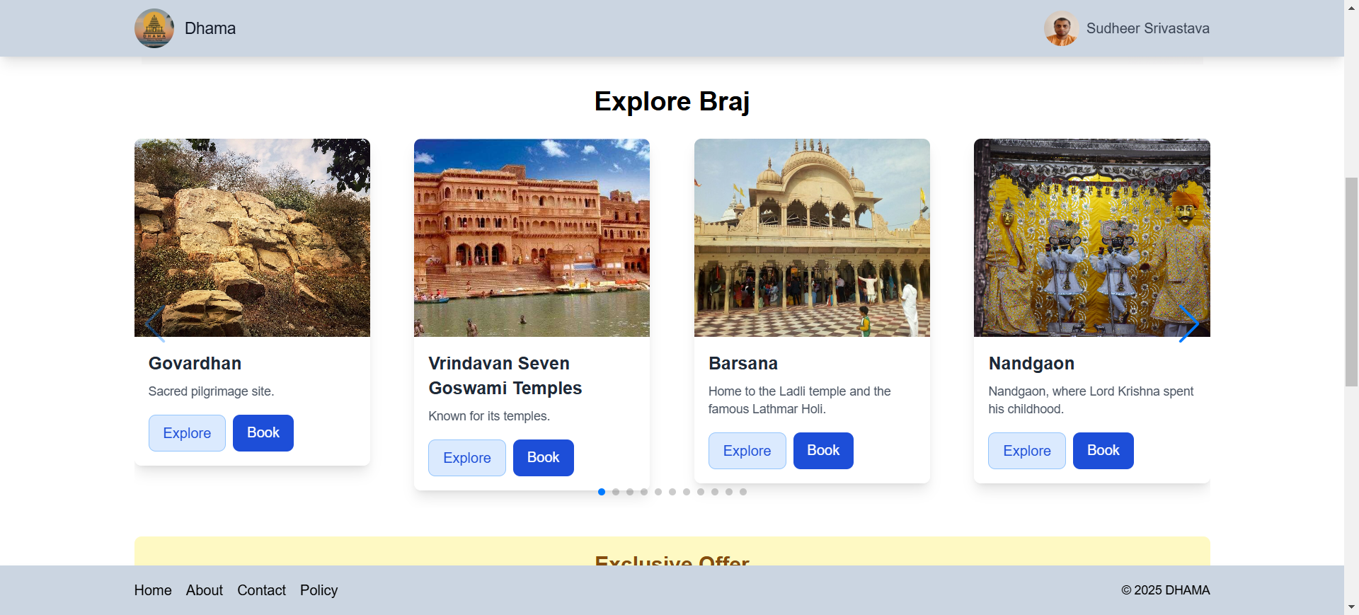 Tour & Travel Website